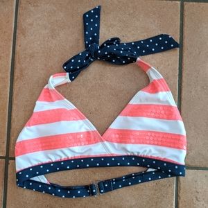 Girls Justice Nautical Bikini Top - Size 12